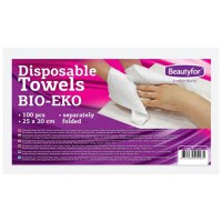 Prosoape de unica folosinta - Beautyfor Disposable Towles BIO-EKO, 25 cm x 20 cm, 100 buc - 1