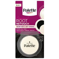 Pudra de Par Nuantatoare pentru Acoperirea Firelor Albe - Schwarzkopf Palette Compact Root Retouch, 1-0 Black, 3 g - 1
