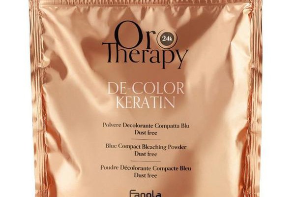 Pudra Decoloranta Compacta Fanola Oro Therapy De-Color Keratin, 500g