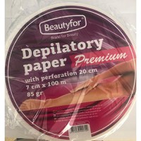 Rola hartie pentru epilare, calitate premium - Beautyfor Depilatory Waxing Paper, Roll, Premium, 85g, 7cm x 100m - 1