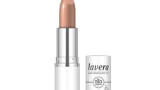 Ruj de Buze Bio - Lavera Cream Glow, nuanta Antique Brown 01, 4.5 g