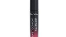 Ruj de Buze Lichid - Velvet Comfort Liquid Lipstick Isadora 4 ml, nuanta 60 Raspberry Kiss