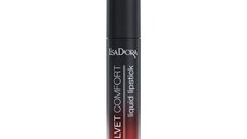 Ruj de Buze Lichid - Velvet Comfort Liquid Lipstick Isadora 4 ml, nuanta 66 Ravish Red
