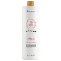 Sampon Anti-cadere - Kemon Actyva P Factor Shampoo Hair Loss Prevention Velian, 1000 ml - 1