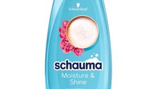 Sampon cu Extract de Apa de Orez si Bujori pentru Par Normal si Uscat - Schauma Moisture & Shine Shampoo with Rice Water & Peony Scent, 400 ml