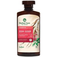 Sampon cu Extract de Ginseng pentru Par Fin si Subtire - Farmona Herbal Care Ginseng Shampoo for Delicate and Thin Hair, 330 ml - 1