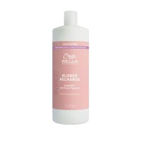 Sampon cu Pigment Violet pentru Neutralizarea Tonurilor de Galben - Wella Professionals Invigo Blonde Recharge , varianta 2023, 1000 ml - 1