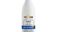 Sampon Fara Sulfati pentru Parul Cret - Alfaparf Milano Yellow Curls Low Shampoo with Baobab Oil & Mango, 500 ml