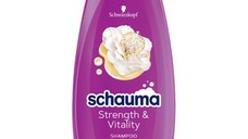 Sampon Fortifiant pentru Par Fin sau Fragil - Schwarzkopf Schauma Strength & Vitality Shampoo for Fine or Weak Hair, 400 ml