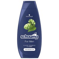 Sampon pentru Barbati - Schwarzkopf Schauma For Men Shampoo for Everyday Use, 400 ml - 1