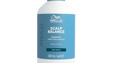 Sampon pentru Curatare Profunda pentru Scalp Gras - Wella Professionals Invigo Scalp Balance Deep Cleansing, 300 ml
