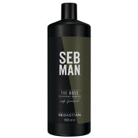 Sampon pentru Ingrosarea Firului de Par - Sebastian Professional SEB Man The Boss Thickening Shampoo, 1000 ml - 1