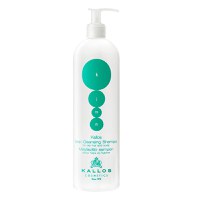 Sampon pentru Par Gras - Kallos KJMN Deep Cleansing Shampoo for Oily Hair and Scalp, 500 ml - 1