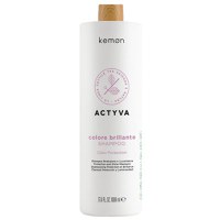 Sampon pentru Par Vopsit - Kemon Actyva Colore Brillante Shampoo, 1000 ml - 1