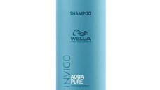 Sampon Purificator impotriva Excesului de Sebum - Wella Professionals Invigo Aqua Pure Purifying Shampoo, 1000ml