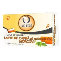 Sapun cu Lapte de Capra si Extract de Morcov Ortos Prod, 100 g - 1