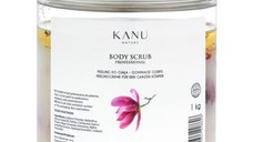 Scrub Exfoliant pentru Corp cu Magnolie si Floare de Colt - KANU Nature Body Scrub Professional Magnolia with Cornflower, 1000 g