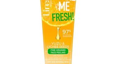 Scrub Facial - Lirene Dermo Program Make Me Fresh! Yuzu & Lychee Seeds, 75 ml
