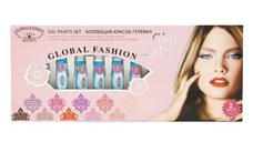 Set 10 gel vopsea in tub, Glam Lady, Global Fashion, 5 gr, Multicolor