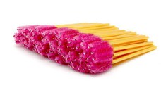 Set 100 periute pentru extensii de gene, 100 bucati, violet/auriu