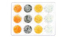 Set 12 decoratiuni unghii, Global Fashion, paiete fagure, Mix