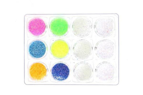 Set 12 decoratiuni unghii, Global Fashion, paiete pentru unghii, Multicolor