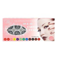 Set 12 gel 4D de tip plastilina, Global Fashion, 7 gr, Negru - 1