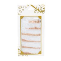 Set 1440 decoratiuni unghii, Global Fashion, cristale cercuri, Global Fashion, Auriu - 1