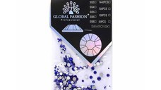 Set 1440 decoratiuni unghii, Global Fashion, pietre pentru unghii, Albastru