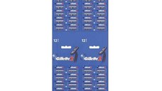 Set 48 bucati Aparat de Ras cu 2 Lame - Gillette Blue II Card
