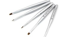 Set 5 pensule pictura - Silver