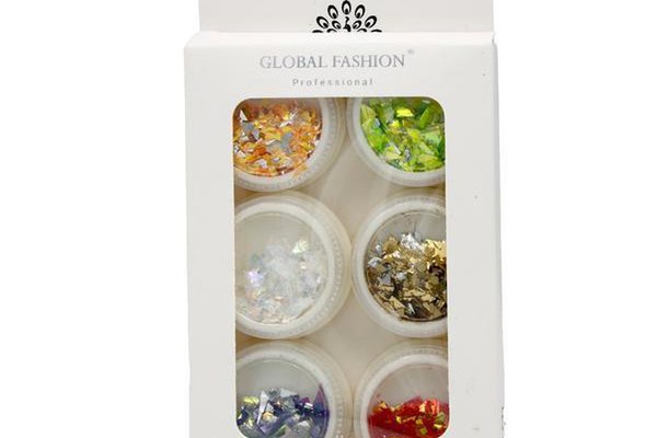 Set 6 decoratiuni pentru unghii, multicolor Model 6