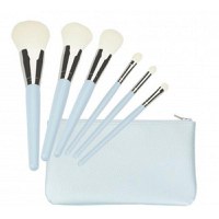 Set 6 Pensule Bleu pentru Machiaj - Mimo Makeup Brush Blue, 6 buc - 1