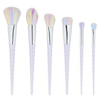 Set 6 Pensule Unicorn Pastel pentru Machiaj - Mimo Makeup Brush Unicorn Pastel, 6 buc - 1