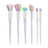 Set 6 Pensule Unicorn pentru Machiaj - Mimo Makeup Brush Unicorn, 6 buc - 1