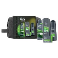 Set Cadou Dove Men +Care Refresh Collection Washbag Essentials - Gel de Dus Refreshing, 250 ml + Sapun Crema Extra Fresh, 90 g + Sampon Fortifying, 250 ml + Deodorant Spray Extra Fresh, 150 ml - 1
