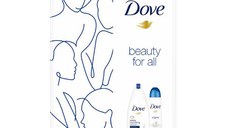 Set Cadou Hidratant - Dove Beauty for All Nourishing Beauty Gel de Dus 250ml + Deodorant Spray 150ml