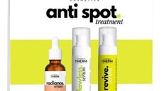 Set pentru Tratarea Petelor Hiperpigmentare - Synergy Therm Cosmetics Anti Spot Treatment: Ser Radiance, 30 ml + Ser de Fata Flawless, 30 ml, + Ser Revive Retinal, 30 ml
