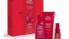 Set Profesional de Hranire si Reparare pentru Toate Tipurile de Par Deteriorat - Wella Professionals Ultimate Repair, Editie Limitata, 250 ml + 200 ml + 30 ml