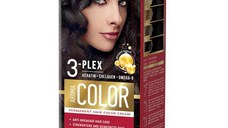 SHORT LIFE - Vopsea Crema Permanenta - Aroma Color 3-Plex Permanent Hair Color Cream, nuanta 26 Dark Brown, 90 ml