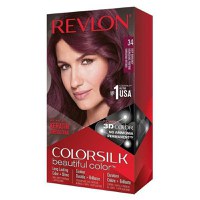 SHORT LIFE - Vopsea de Par Revlon - Colorsilk, nuanta 34 Deep Burgundy, 1 buc - 1