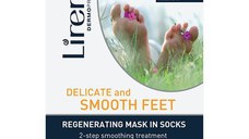 Sosete exfoliante Lirene - tratament in 2 pasi - exfoliere si regenerare pentru picioare catifelate