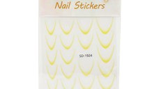 Stiker French interior cu Ombre Nail Stickers 5D, SD-1924