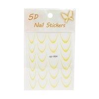 Stiker French interior cu Ombre Nail Stickers 5D, SD-1924 - 1