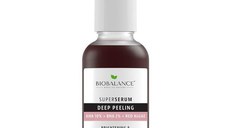Super Serum Exfoliere Profunda cu AHA 10% + BHA 2% + Extract de Alge Rosii, pentru Iluminarea si Uniformizarea Pielii - Bio Balance, 30 ml