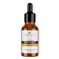 Super Serum Pure Vitamina C (Acid L-Ascorbic 10%), Antirid, pentru Luminozitate - Bio Balance, 30 ml - 1