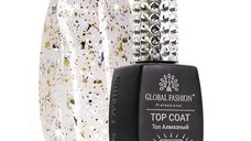 Top Coat Foil Gold Silver, Global Fashion, top/finish, fara strat lipicios, 12 ml