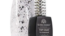 Top Coat Foil Silver, Global Fashion, top/finish, fara strat lipicios, 12 ml, Silver Glossy