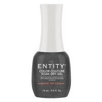 Top Protector Matifiant pentru Unghii - Entity Color Couture Soak Off Gel Matte Top Coat, 15 ml - 1