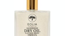 Ulei Uscat Stralucitor pentru Corp, Fata si Par - Eolia Cosmetics Shimmering Dry Oil Platinum Drops Renaissance, 100 ml